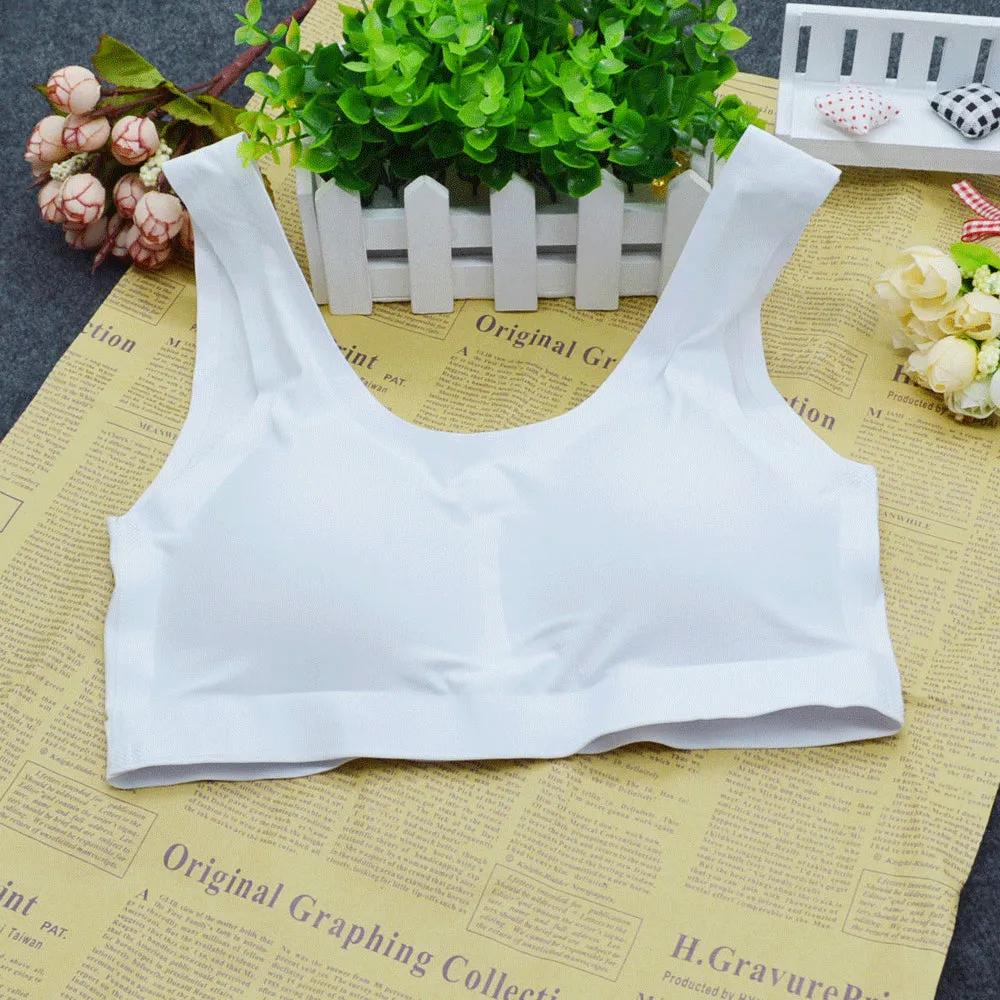 6 Women Sport Bras Fitness Yoga Racerback Padded Light Gym Wireless One Size Wht