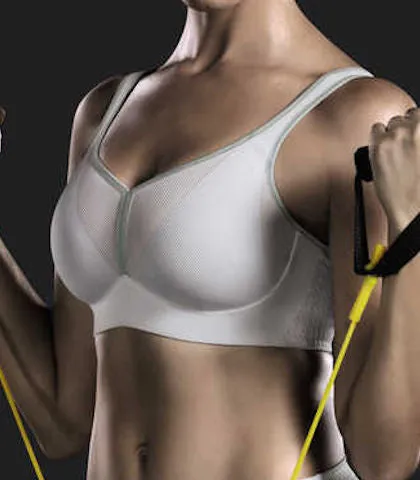 Anita Delta Pad Non-Underwire Sports Bra (White)