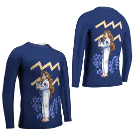 Aquarius Mom Kids Rash Guard