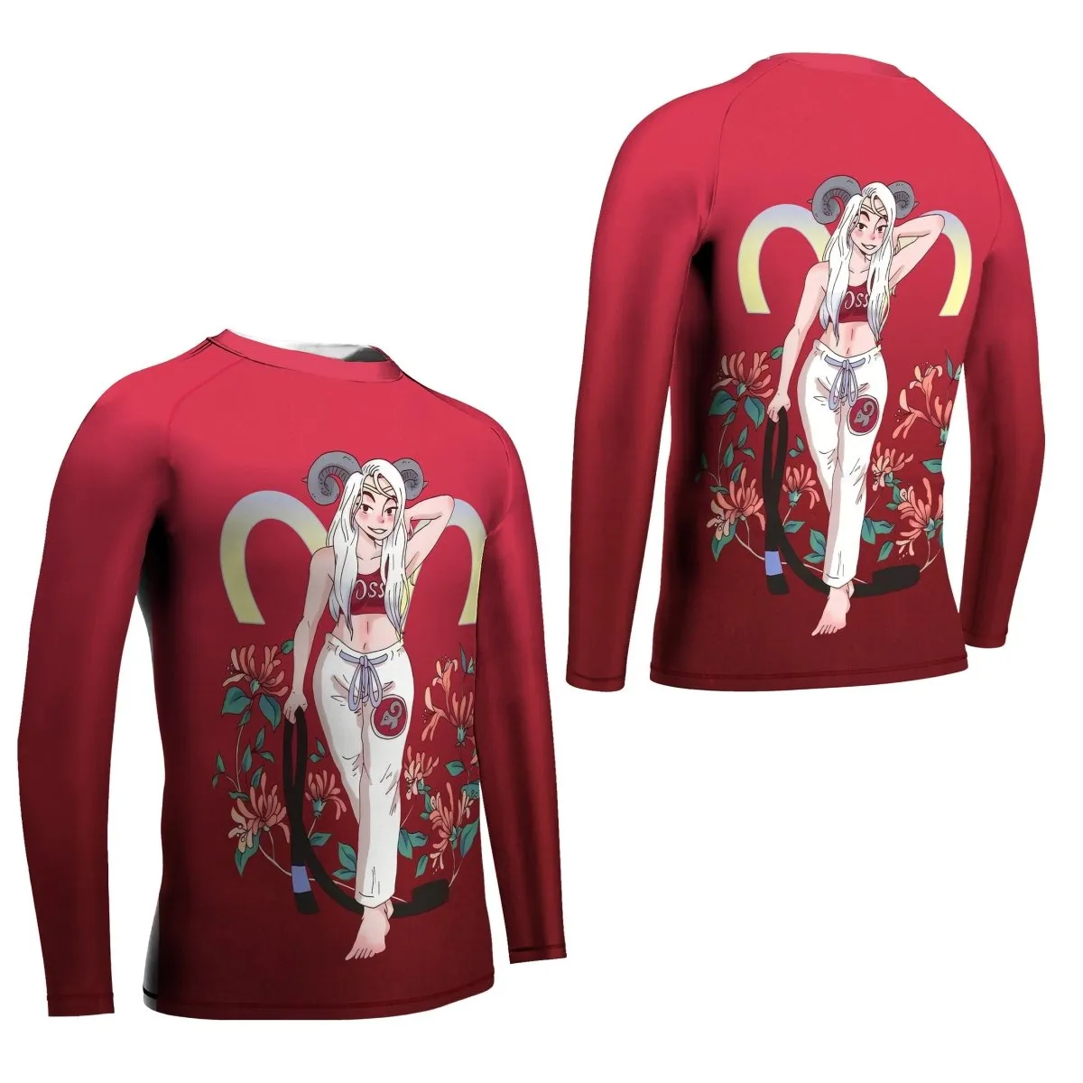 Aries Mom Kids Rash Guard