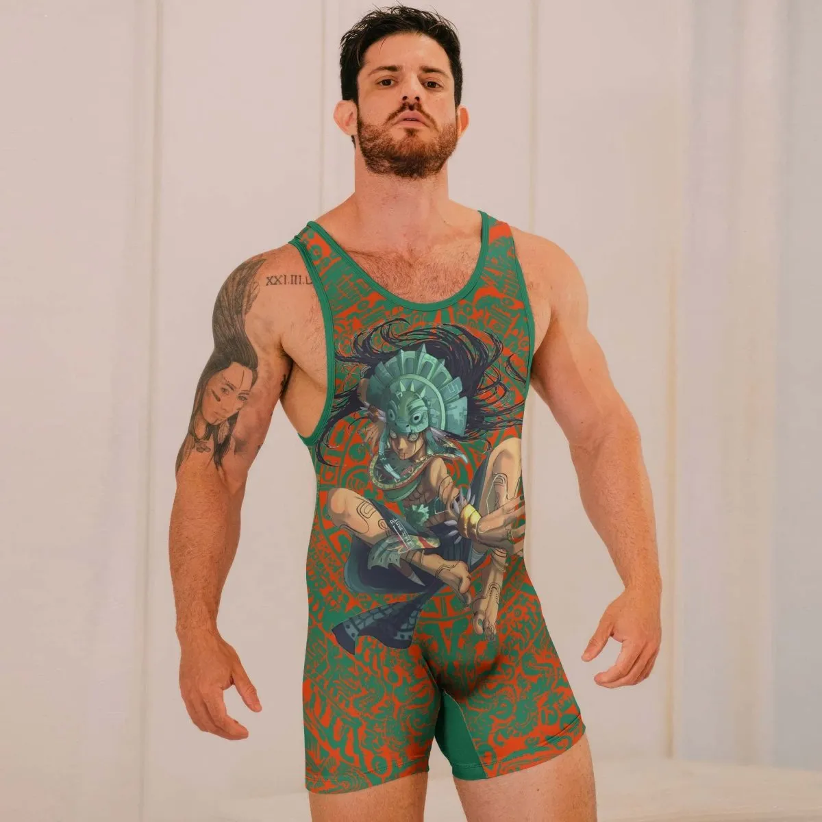 Aztec Iguana Warrior Wrestling Singlets