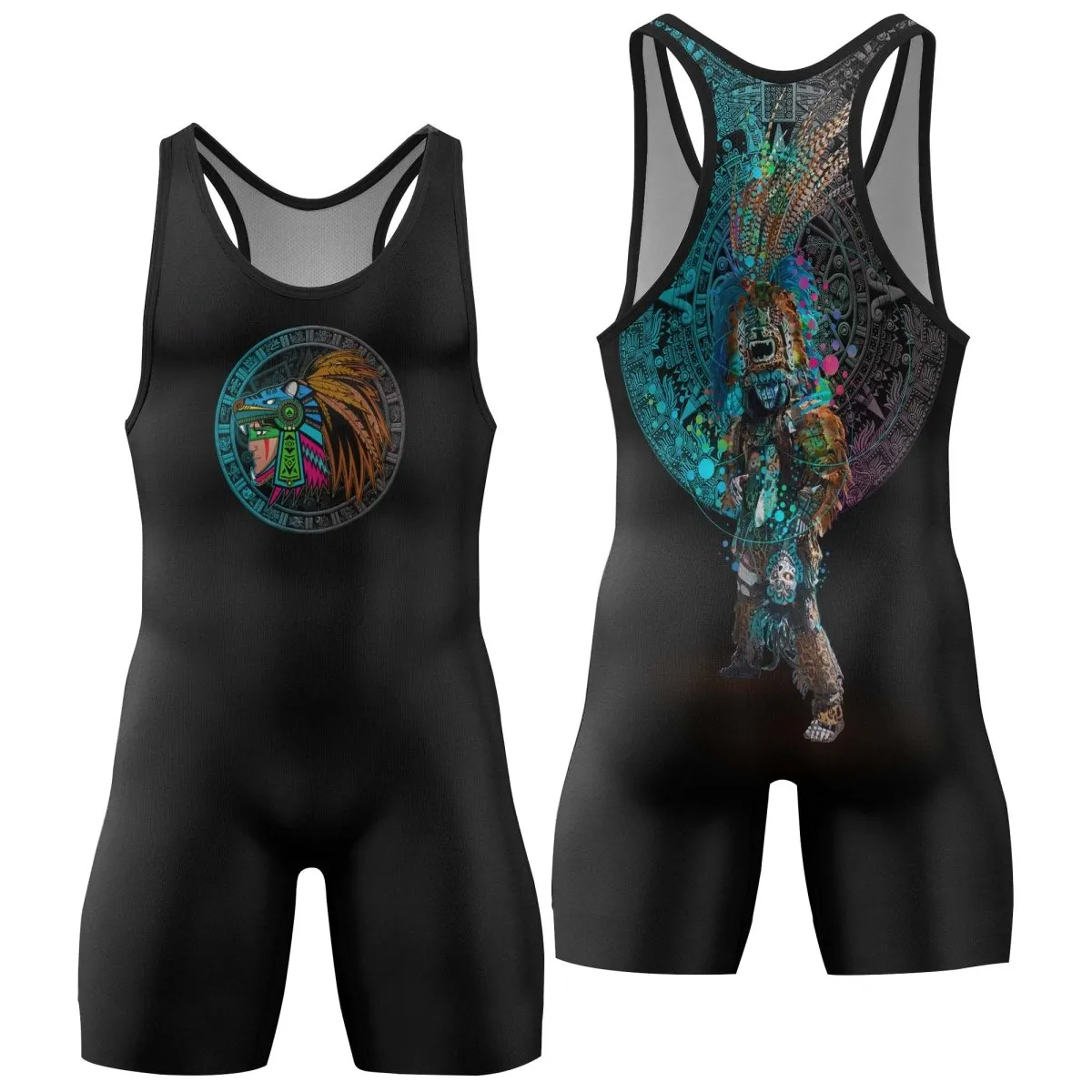Aztec Jaguar Warrior Wrestling Singlets