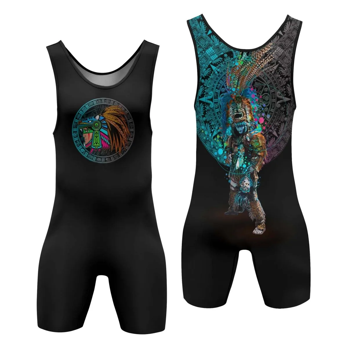 Aztec Jaguar Warrior Wrestling Singlets