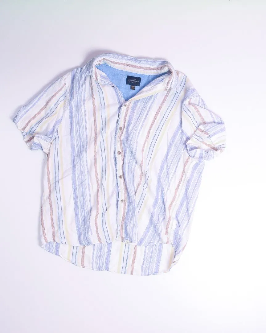 Blue Lucky Brand Button DOwn, XL