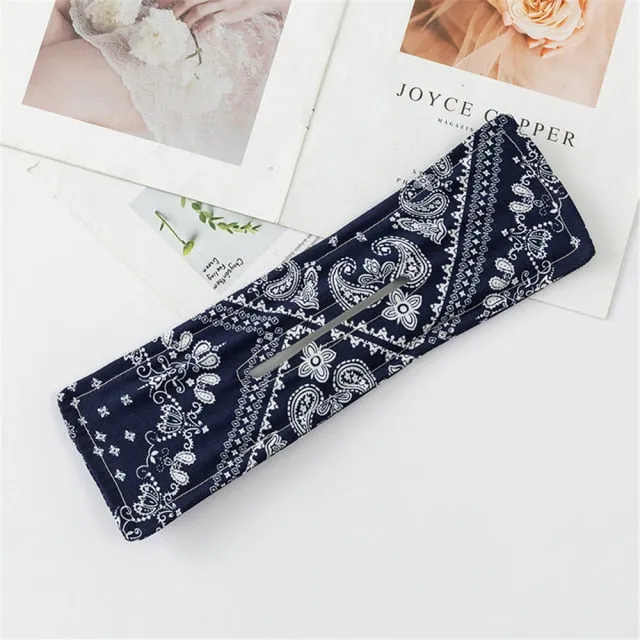 Bohemian Hairbands Print Vintage Headwrap Hair Accessories
