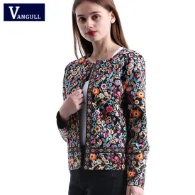 Floral Spring Jacket  New Spring Floral Print   Autumn Basic