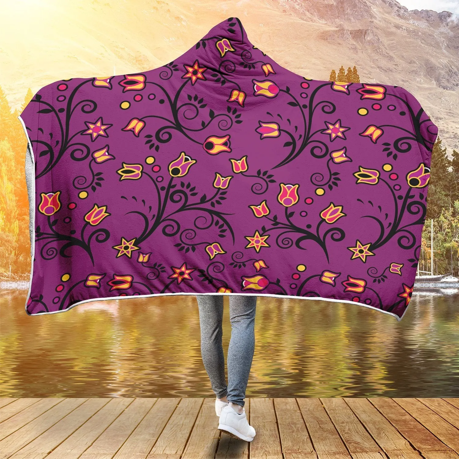 Lollipop Star Hooded Blanket