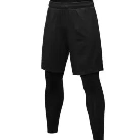 Men's 2-in-1 Performance Gym Shorts with Built-In Compression  Lightweight, Breathable, and Durable