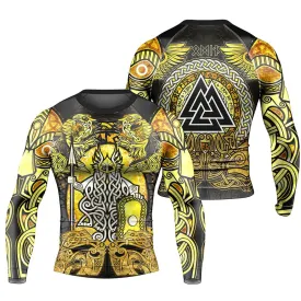 Odin Norse Rune Men's Long Sleeve Rash Guard