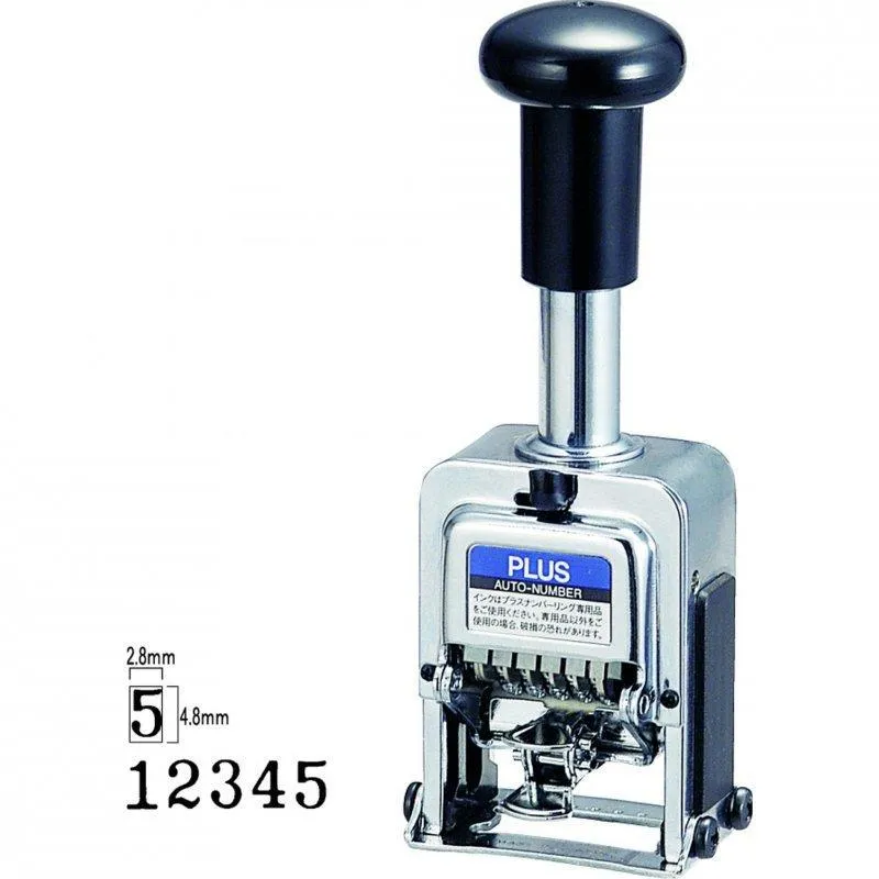 Plus Brand Numbering Machine - 5 Wheels