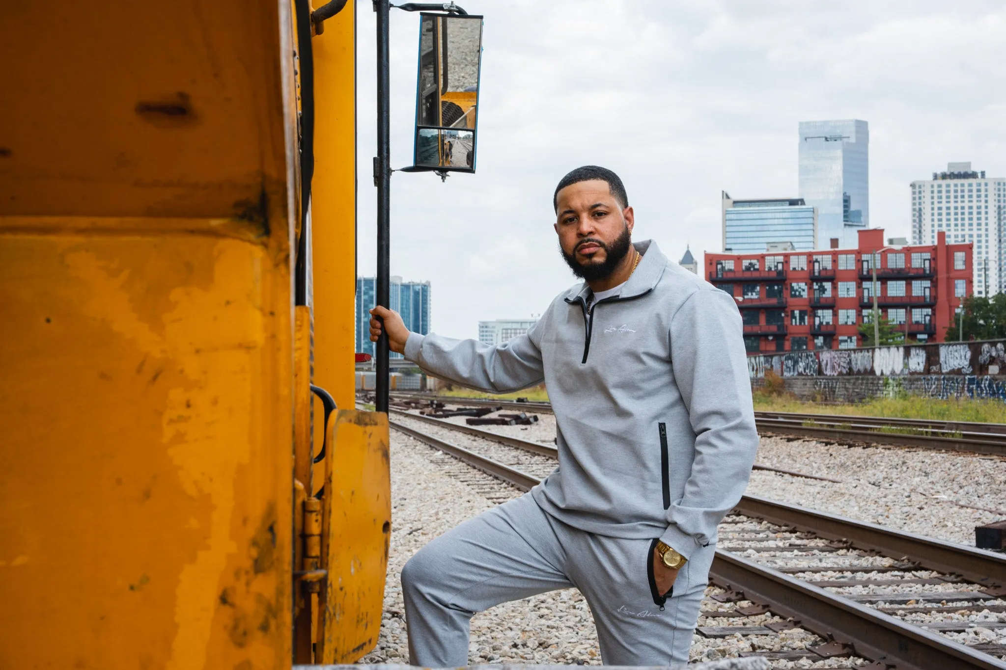 Tech Fleece Mock Neck Jacket- Grey