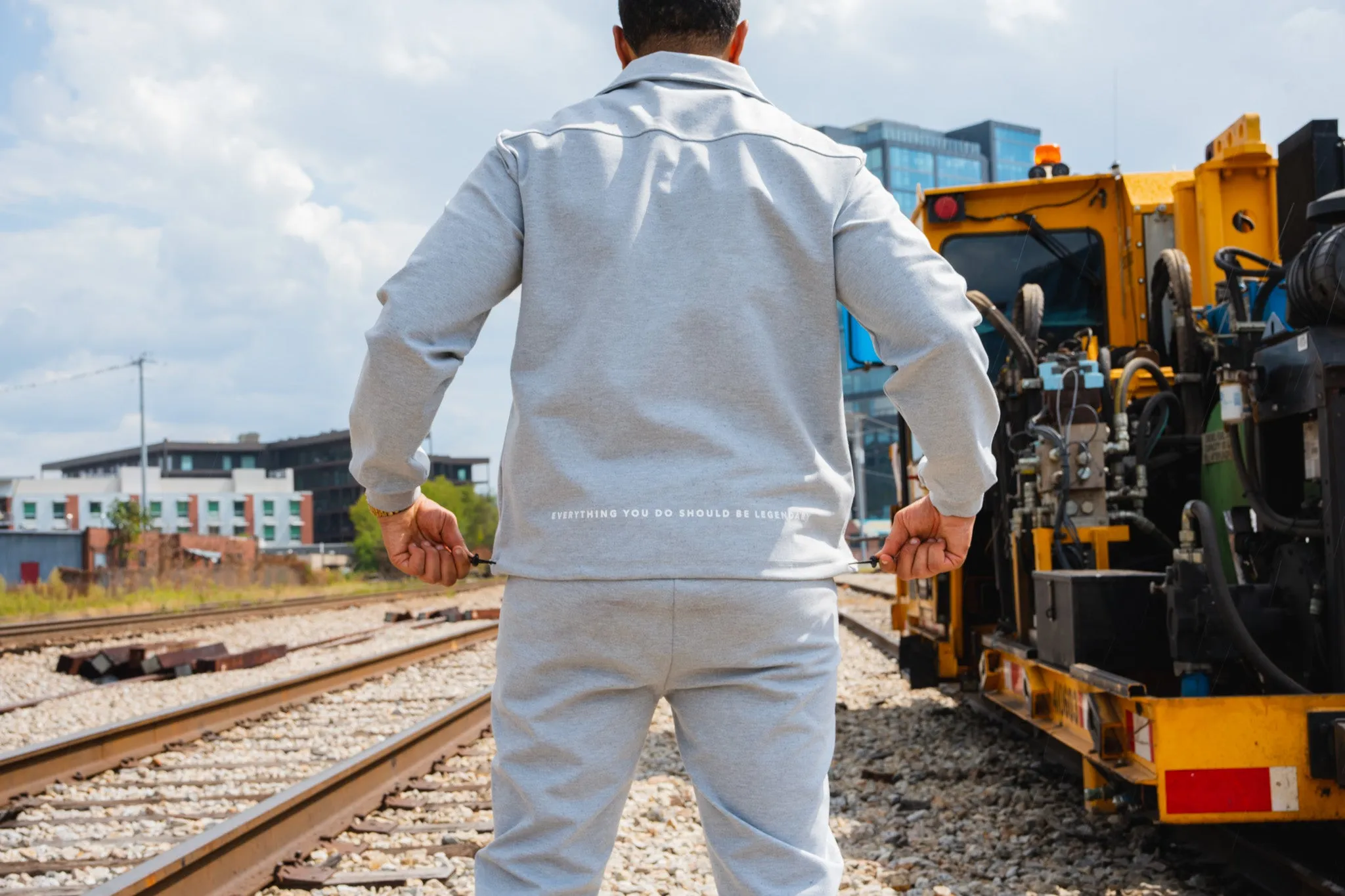 Tech Fleece Mock Neck Jacket- Grey