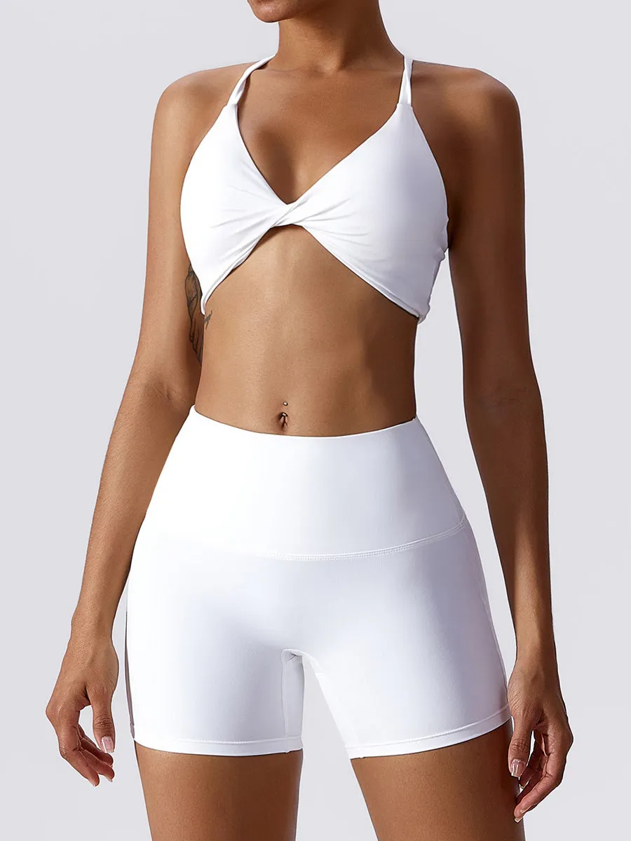 ZASUWA Female Twist Halter Sports Bras